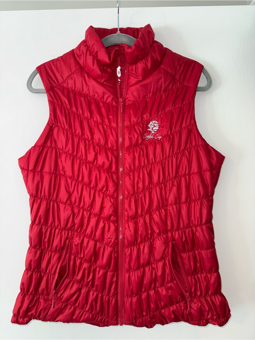 GG Blue quilted vest